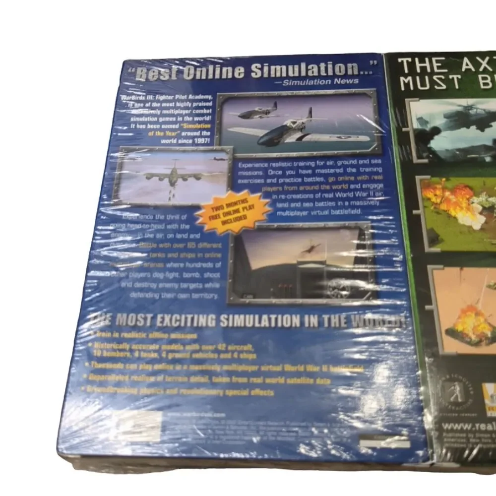 New sealed 3 pack PC CD-ROM Disc games vintage software 2002 Risk II Real Wars